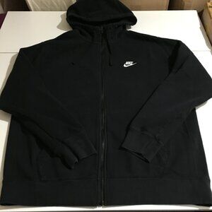 Nike Sportswear Club Fleece Men's Full-Zip Hoodie Sweatshirt XL Black